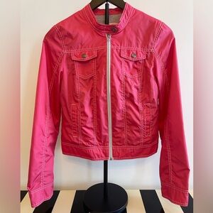 Mossimo Supply Co. Women's Bright Pink Bomber Jacket